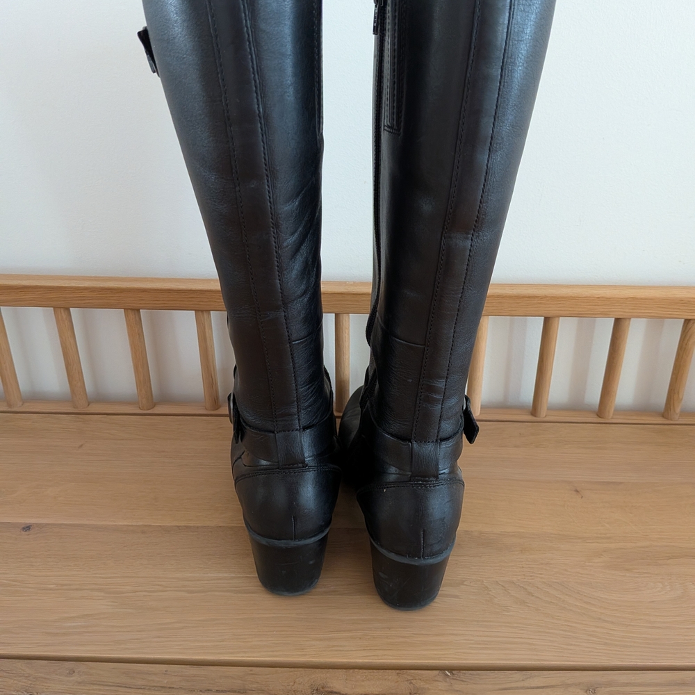 Clarks Black Heeled Boots for Women - Picture 5 of 6